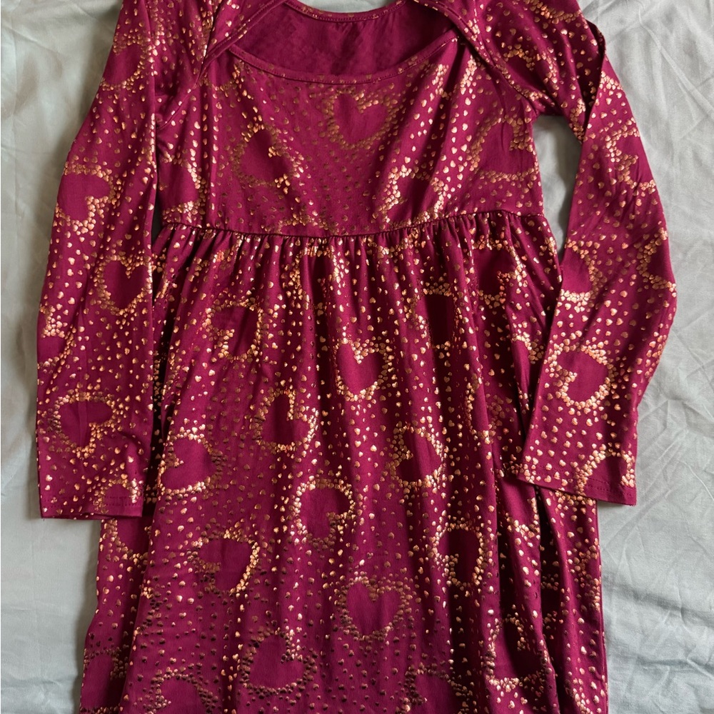 Charming Kids Dress with Heart Design